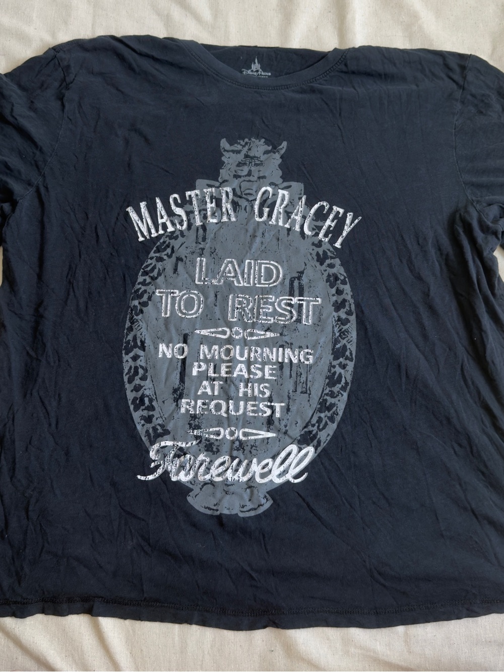 Disney Parks Haunted Mansion Master Gracey Epitaph Tombstone T-shirt